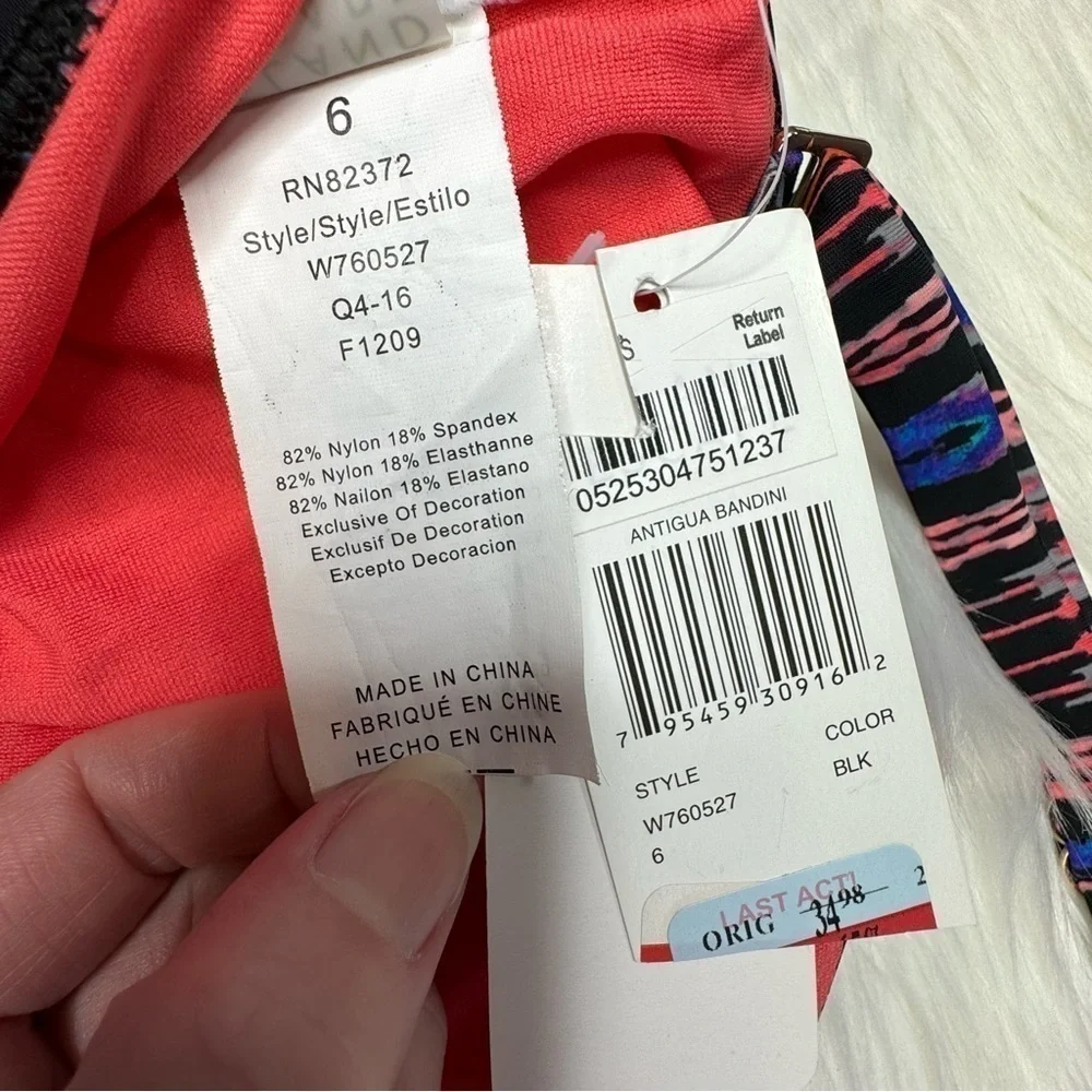 NWT Island Escape Antigua Bandini size 6